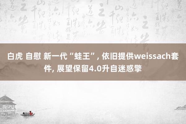 白虎 自慰 新一代“蛙王”， 依旧提供weissach套件， 展望保留4.0升自迷惑擎